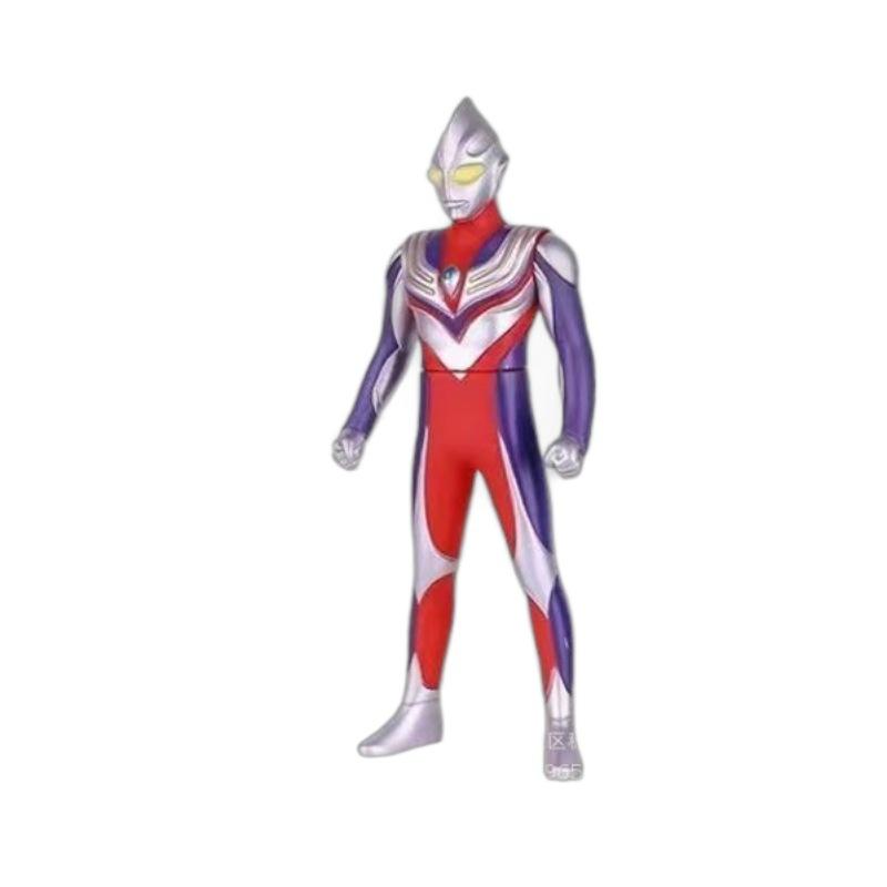 ultraman 30cm flexible glue movable hand-made model toy boys children stall play not bad internet celebrity hot full set Item Picture
