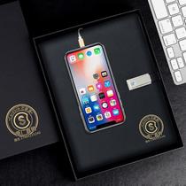 Notebook Power Bank Notepad Power Bank with USB Fsh Disk Wireless Charger Loose Spiral Notebook Sub-Business Gift Book