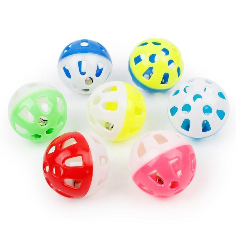 toy ball self-hi sound toy bell ball moving and relieving stuffy colorful hollow-out funny pet toy