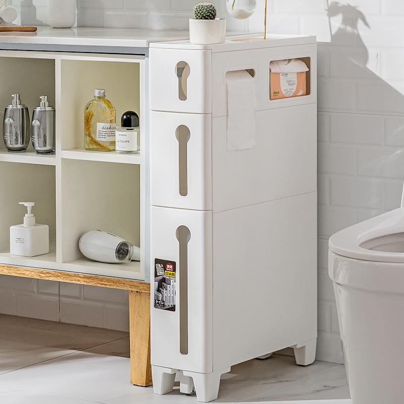 Toilet Storage Rack Gap Storage Bathroom Shelf Toilet Gap Locker Floor Toilet Storage Cabinet