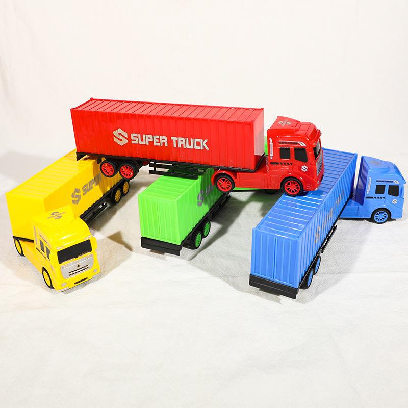 stall wholesale plastic container model toy car heavy truck container car birthday cake decoration decoration transport vehicle details Picture