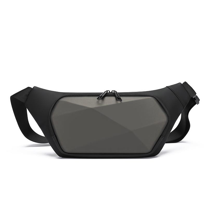 cross-border stylish hard case waterproof chest bag men's casual shoulder bag backpack waist bag business travel messenger bag wholesale