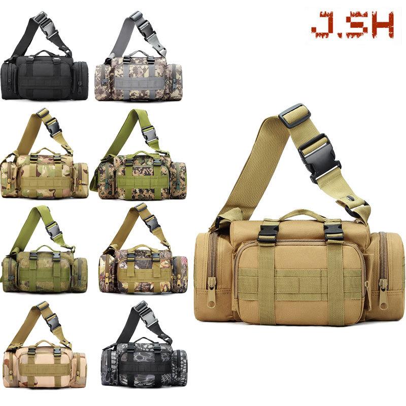 junsheng camouflage outdoor 3p crossbody waist bag handbag military fans leisure sports combat bag shoulder camera backpack