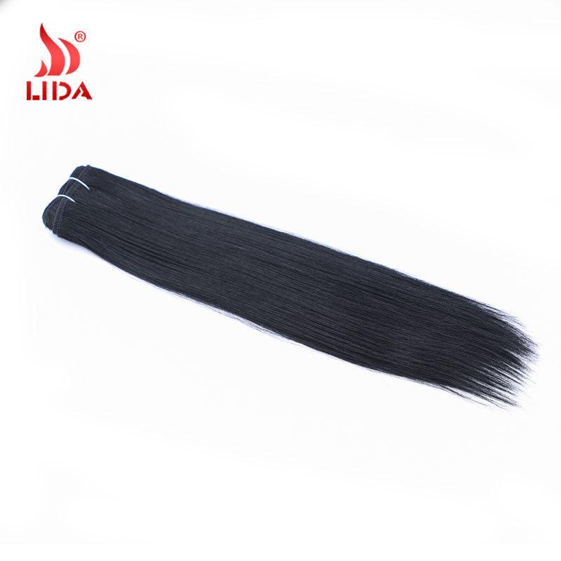 aliexpress wig european and american african chemical fiber hair weft high-temperature fiber long straight hair straight hair factory wholesale