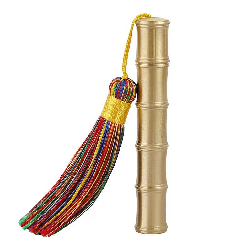 Folding Brass New Bamboo Lighter Igniter Cigarette Lighter Windproof Blowing Induction USB Charging
