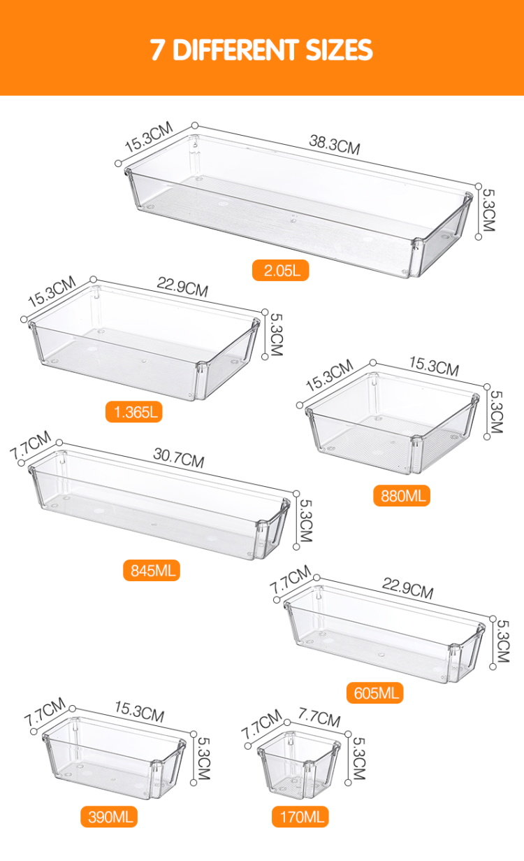达爱丝1017M透明收纳盒详情4