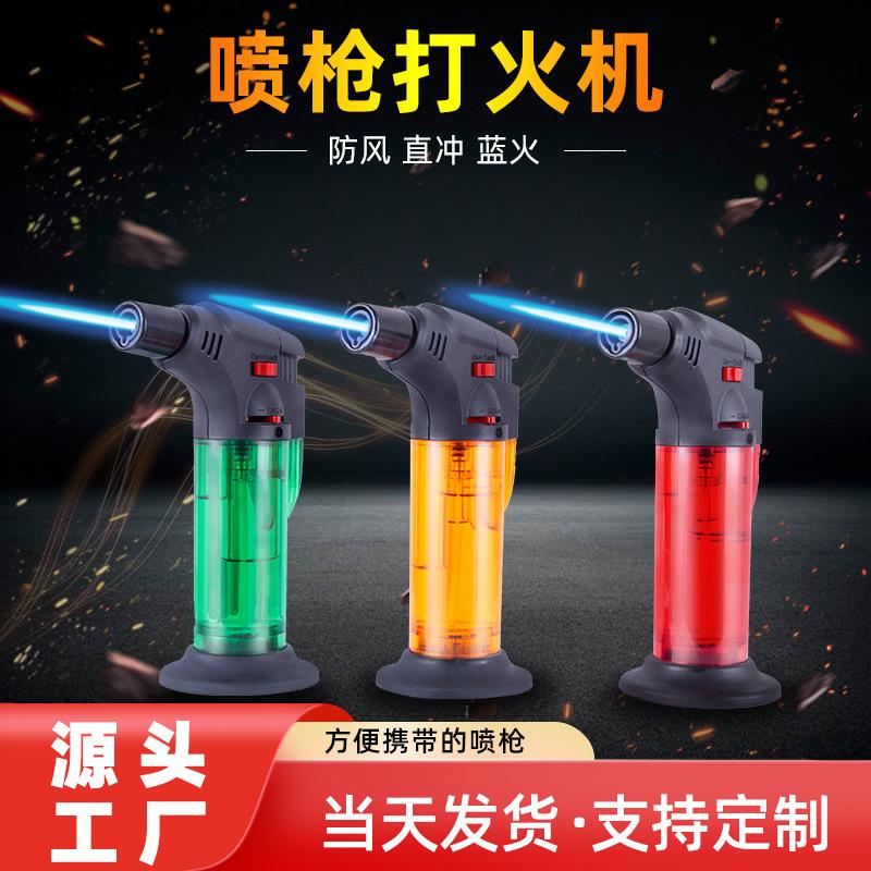 moxibustion windproof lighter cigar moxa stick outdoor barbecue baking spray gun gas lighters windproof igniter