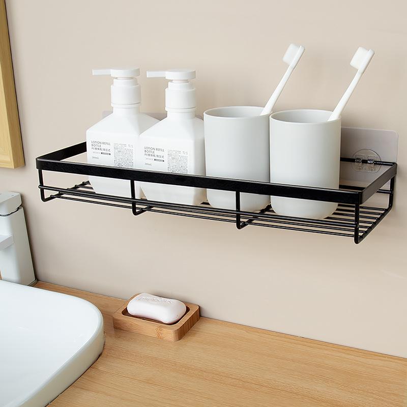 bathroom shelf punch-free washstand toilet shelf wall shelf wall-mounted toothbrush holder kitchen storage