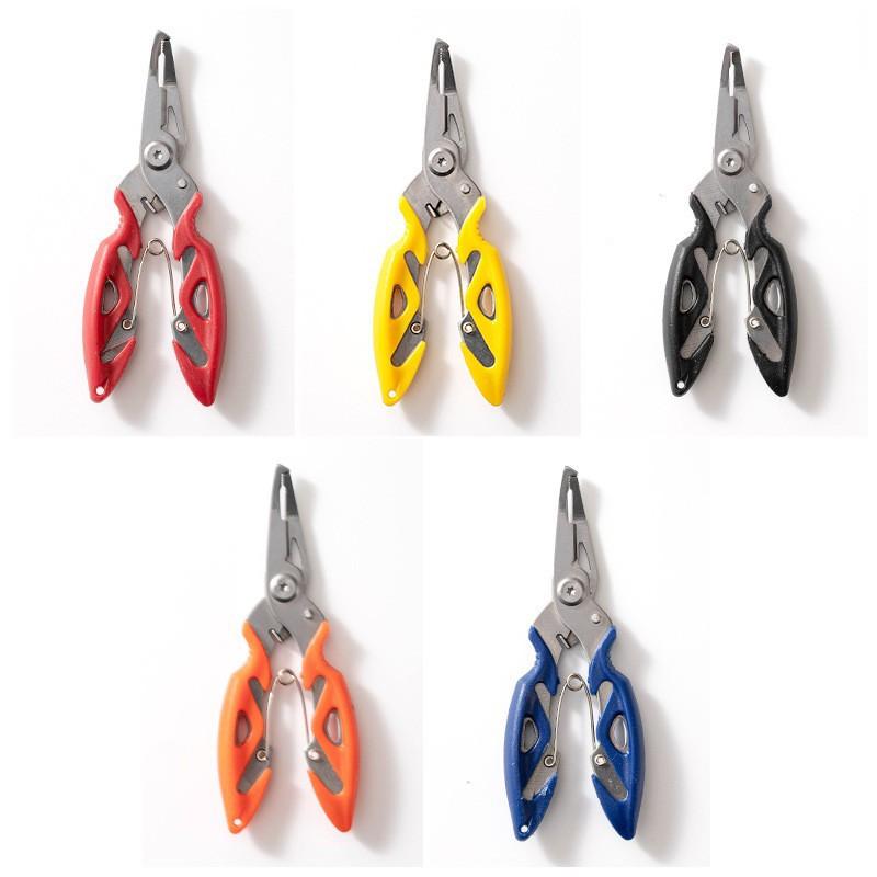 Stainless Steel Curved Mouth Fishing Pliers Multifunctional Luer Plier Fishing Scissors Fish Grip Strong Horse Fish Wire Scissors Fishing Tackle