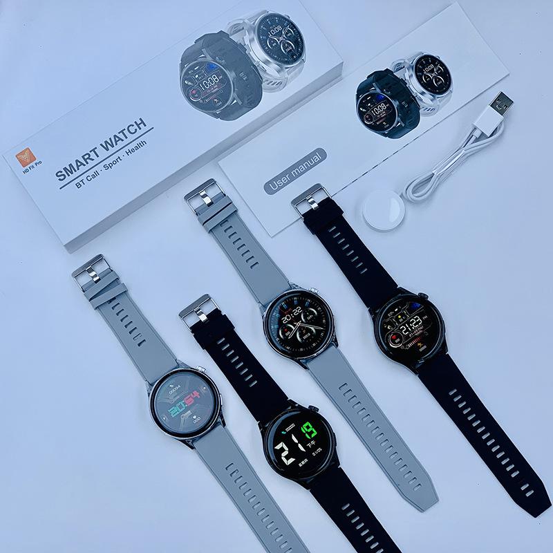 HD Color Screen round Watch Multi-Function Heart Rate Blood Pressure Watch Step Counting Bluetooth Smart Watch Men and Women Sports Couple