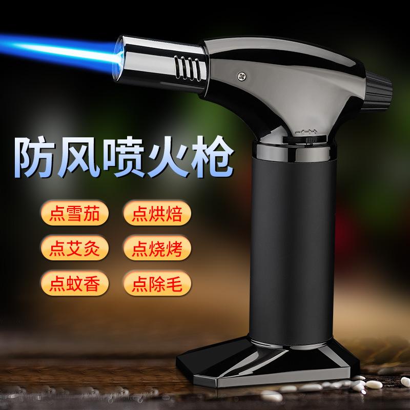 Flame Gun Lighter Metal Welding Torch Igniter Outdoor Barbecue High Temperature Fire Maker Torch Lighter Windproof