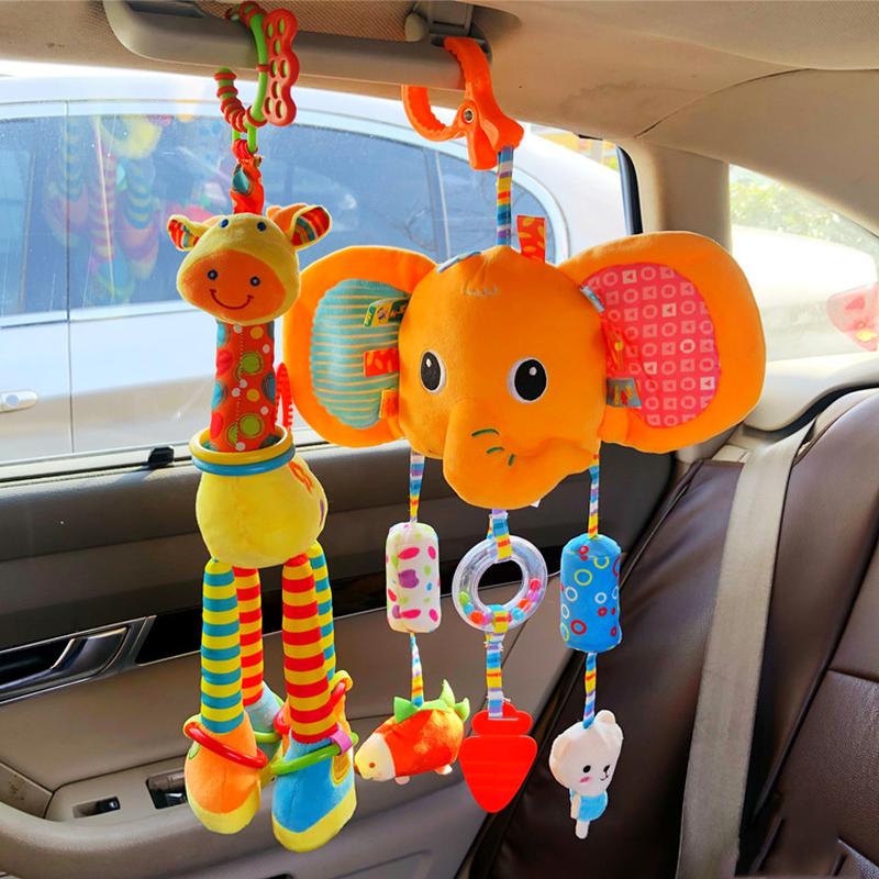 bei glade baby toys 0-1 years old infant comfort bed bell baby stroller pendant safety seat car shake