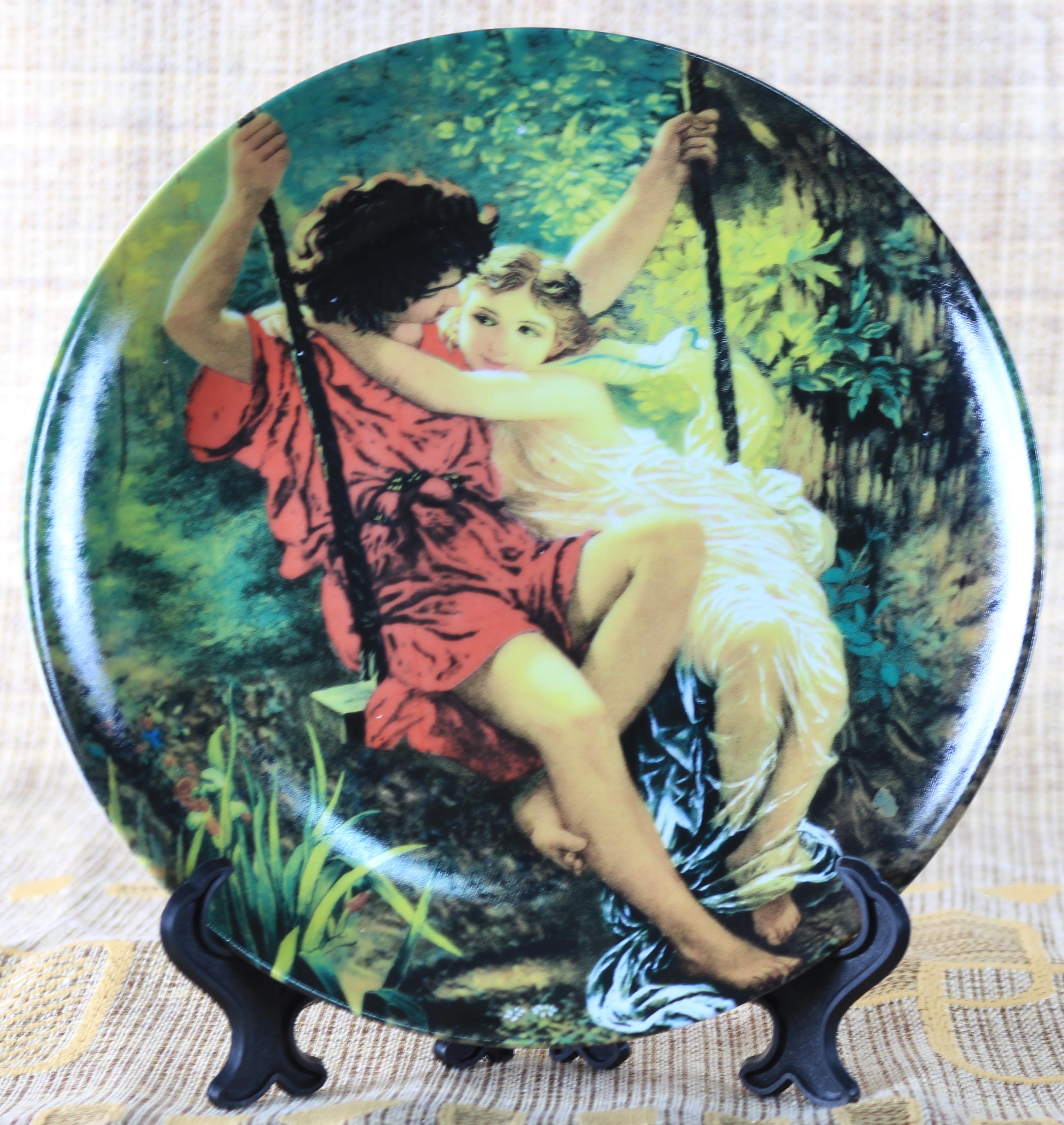 工艺挂盘家居饰品摆件定做冰箱贴欧式风格挂盘