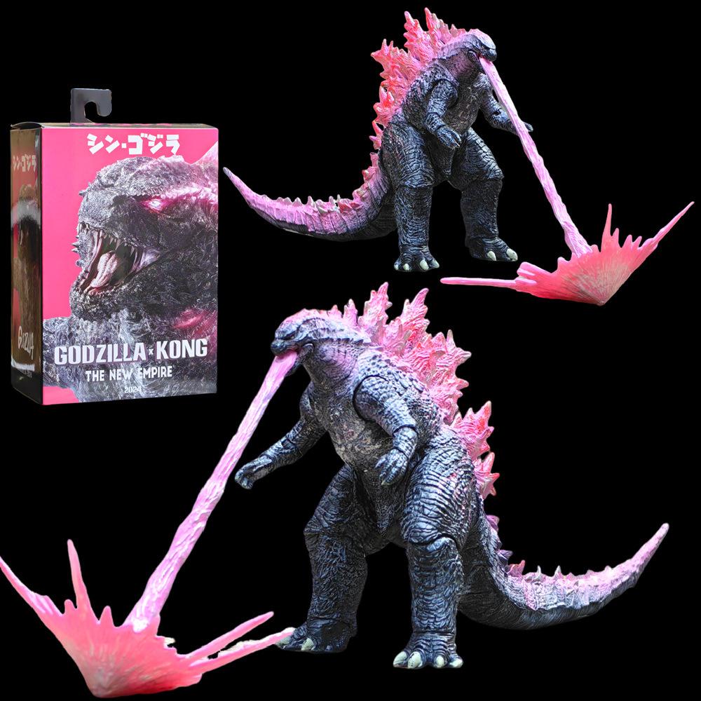 high quality version 2024 godzilla hand-made war king kong empire rise godzilla dinosaur movable model toy