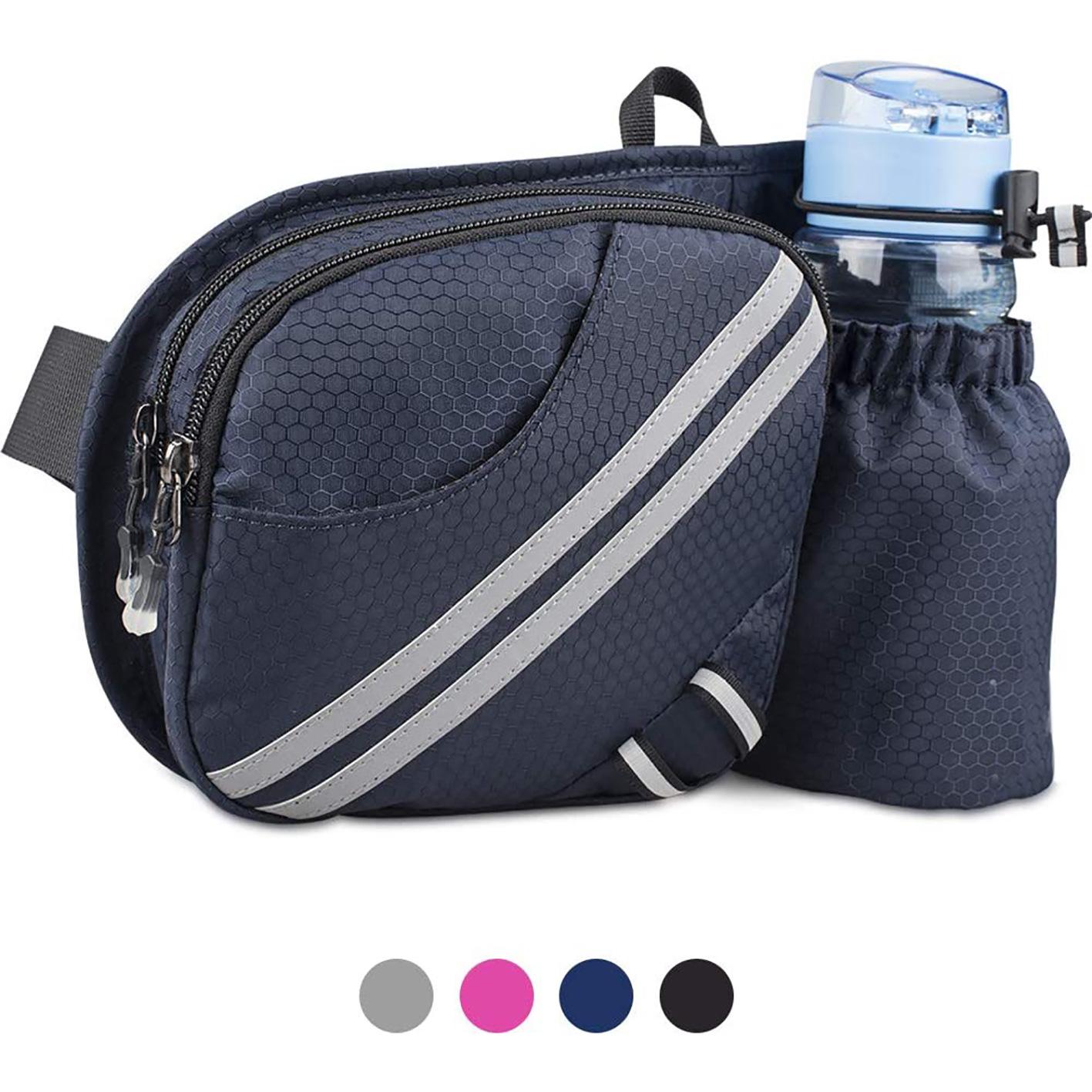 sports waist bag men's and women's hiking waist bag pet training bag reflective waist pack travel fanny pack