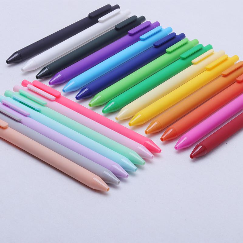 muguo press gel pen ballpoint pen uv printing logo ball pen ballpoint pen multi-color delivery signature pen