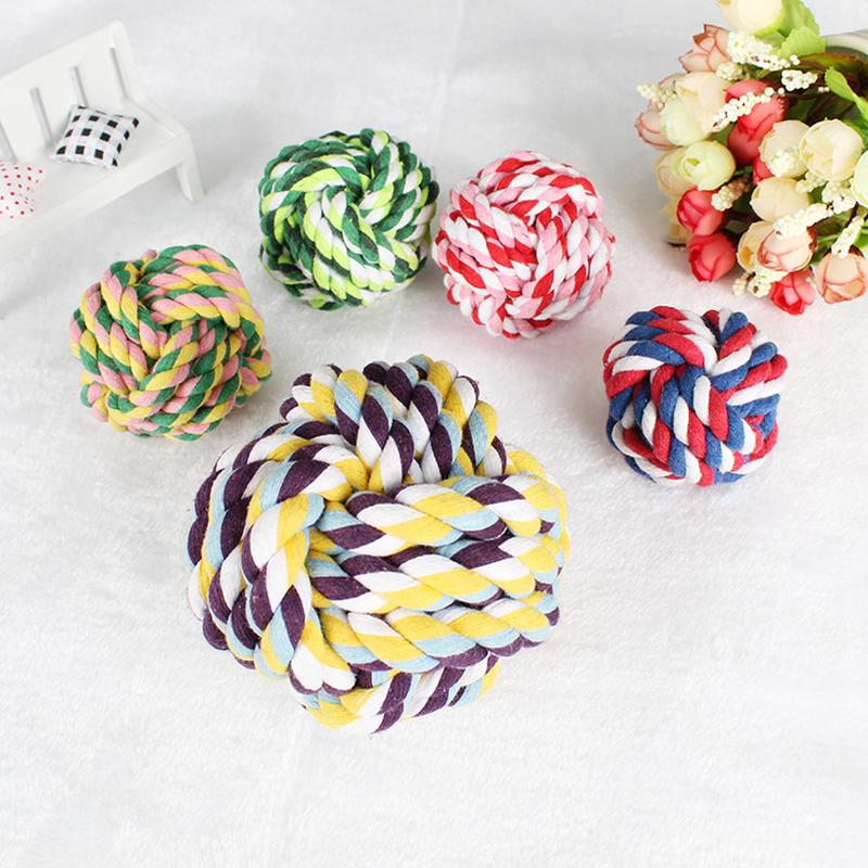 amazon pet supplies dog toys bite-resistant ball of cotton rope molar cotton knot pet toys factory wholesale