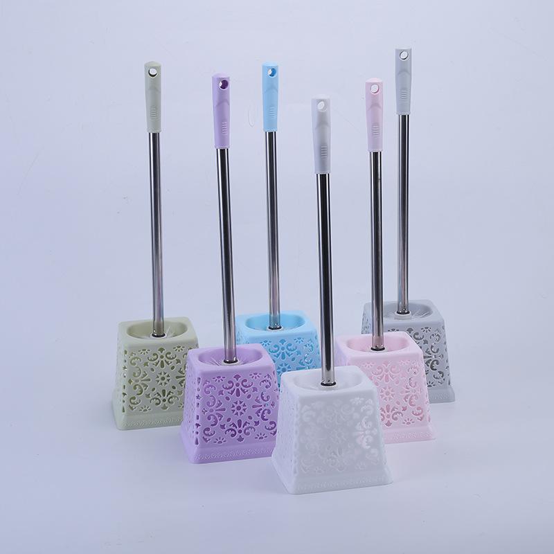 Household Toilet Brush Cleaning Supplies Bathroom Cleaning Supplies Long Handle Hollow Base Toilet Brush