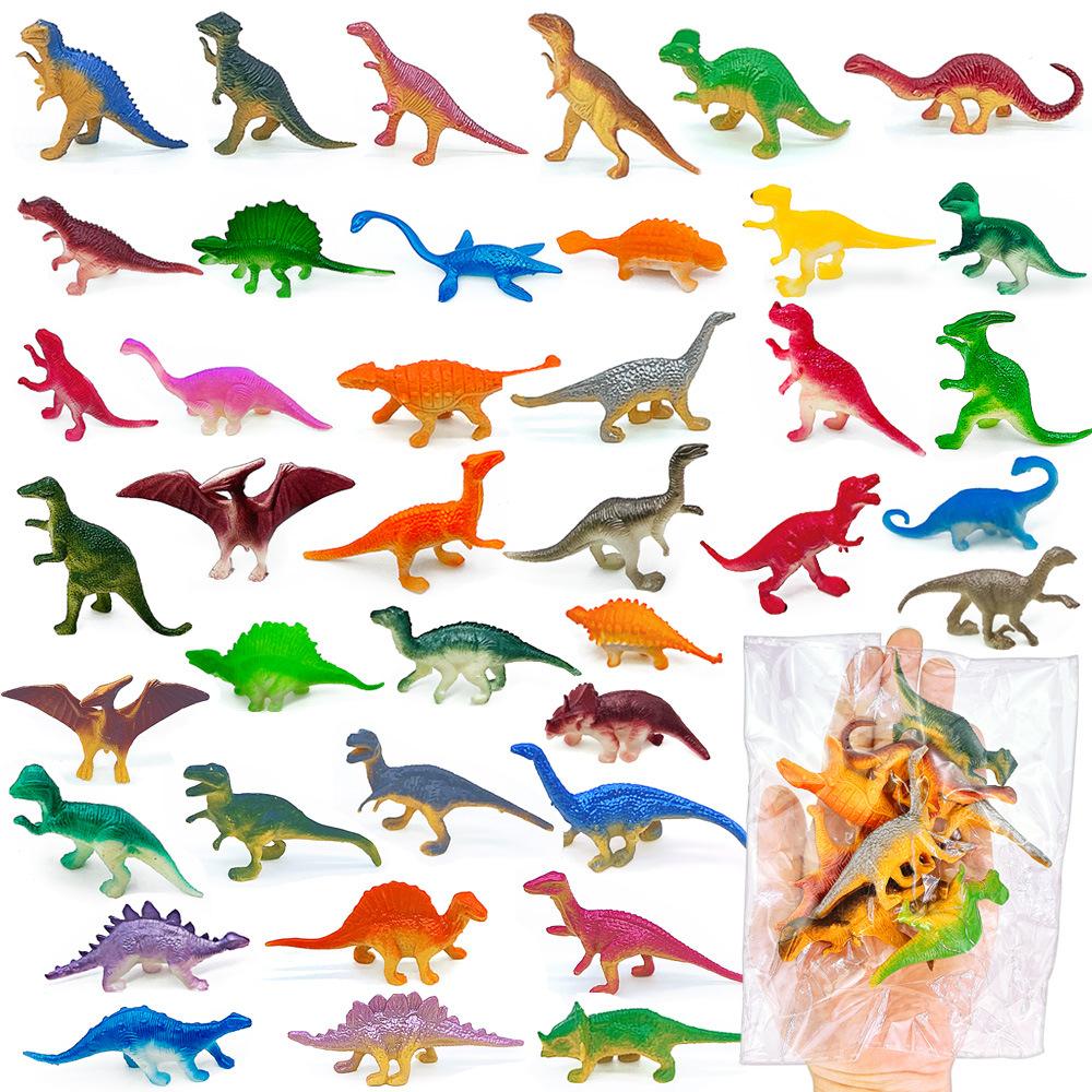 cross-border 48 solid mini dinosaur tyrannosaurus tyrannosaurus pterosaurus armour stegosaurus simulation animal model toys