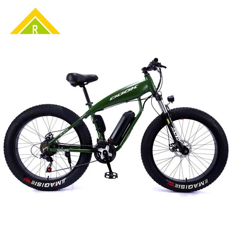 Factory Wholesale 26-Inch Dook Electric Power Snow Bike Lithium Aluminum Alloy Shark Fat Tire Adult Bicycle