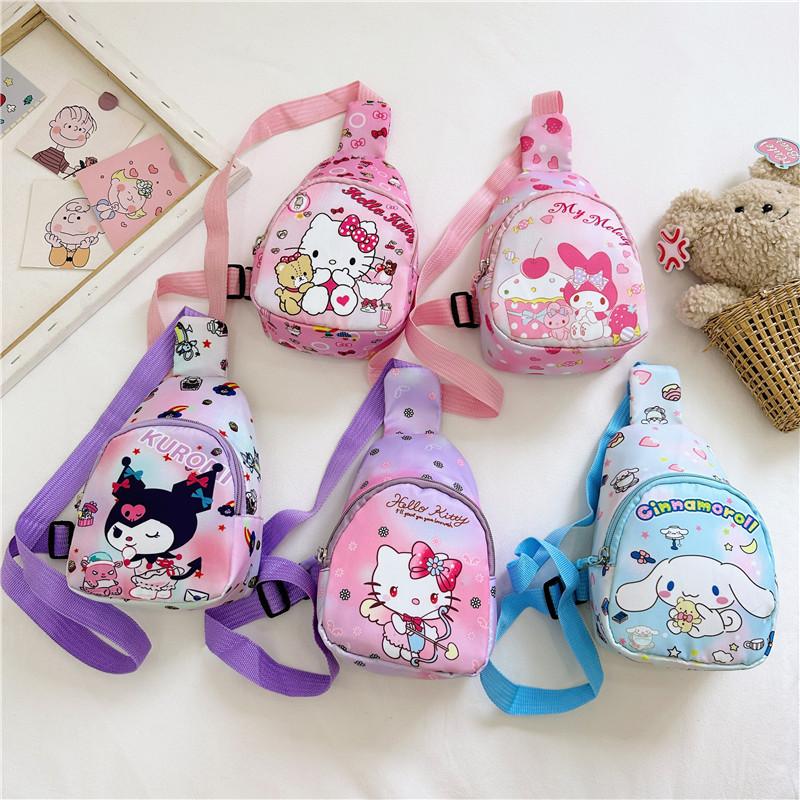 western style boys and girls waist bag fashion gift bag cute children chest bag new cartoon coolomi shoulder messenger bag