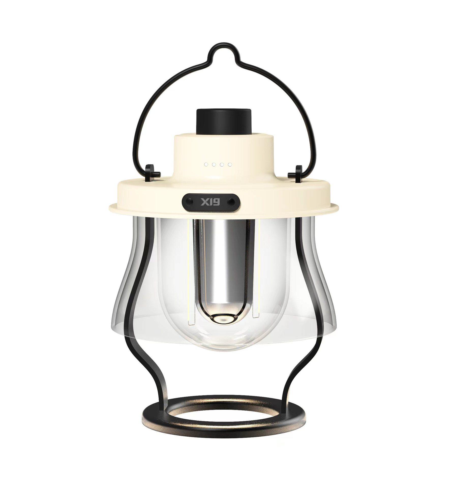 New Camping Light Charging Retro Lantern Amazon Led Portable Tent Light Multifunctional Outdoor Camping Light Item Picture