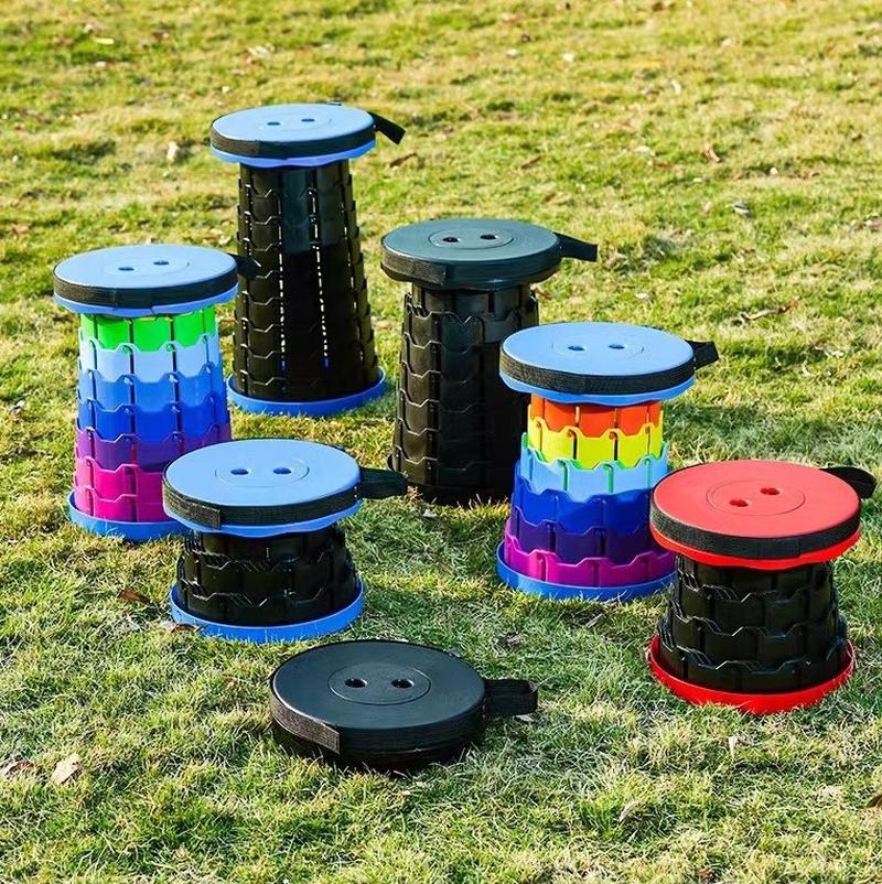first-hand supply outdoor folding stool portable stool retractable stool ultra-light chair small bench camping folding chair