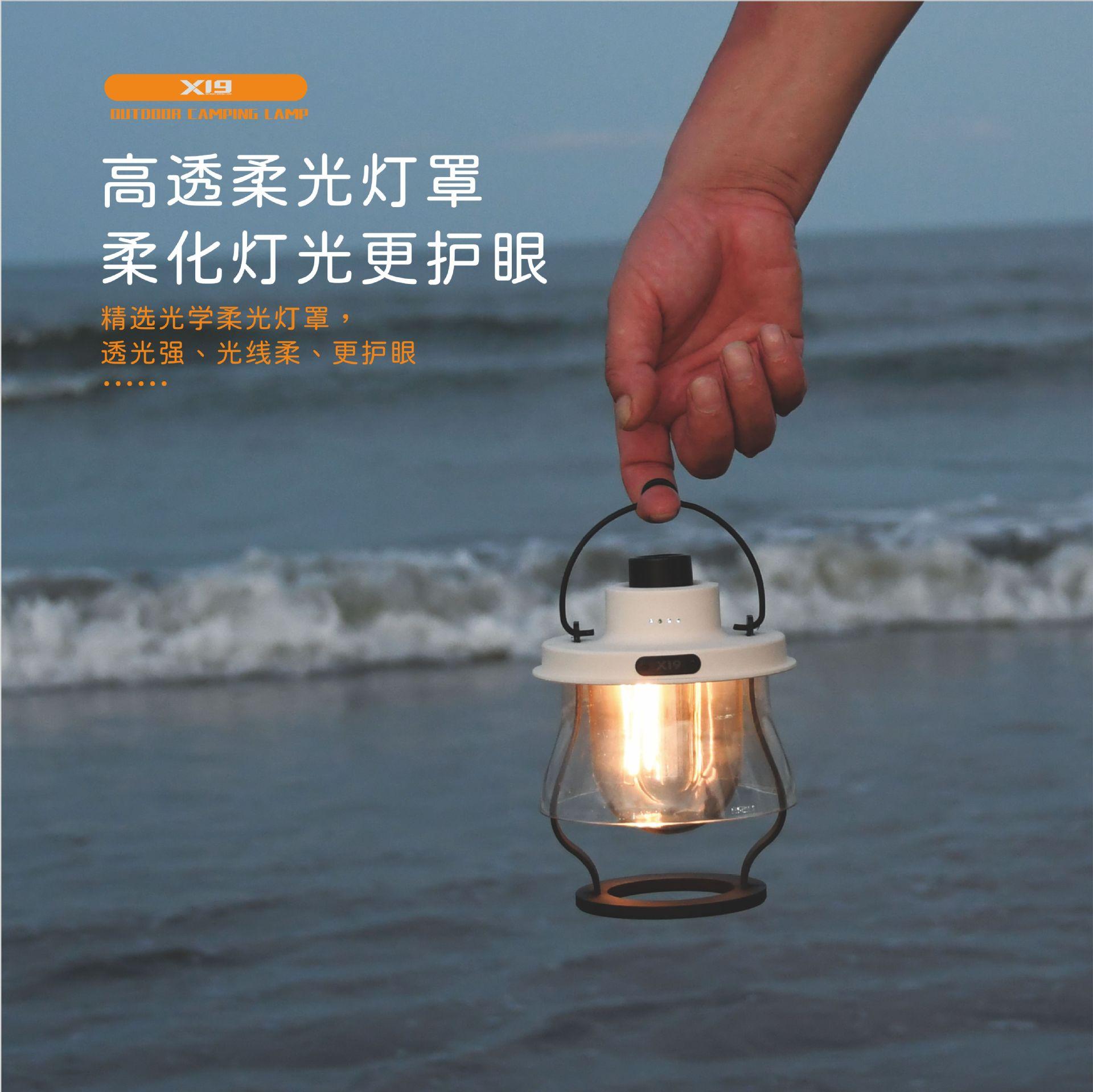 New Camping Light Charging Retro Lantern Amazon Led Portable Tent Light Multifunctional Outdoor Camping Light details Picture