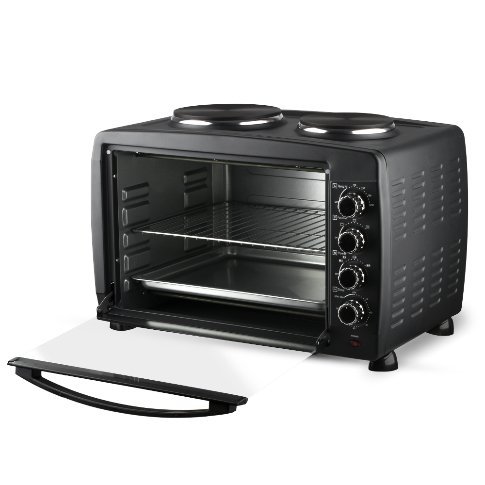 RAF European standard cross-border two-in-one multi-functional electric oven, household kitchen appliance, baking cake, stir-frying, 55L Item Picture