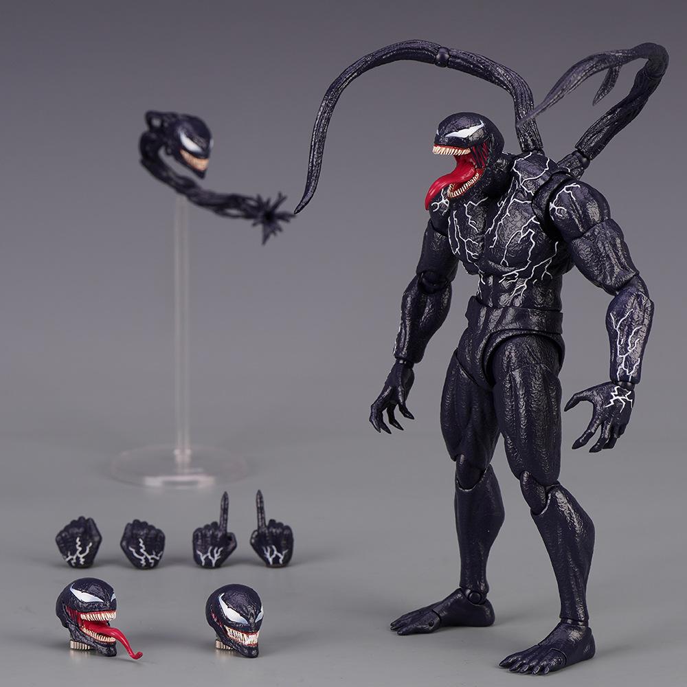 shf venom 2 symbiosis marvel universe extraordinary spider-man venom movable movie hand-made model toy