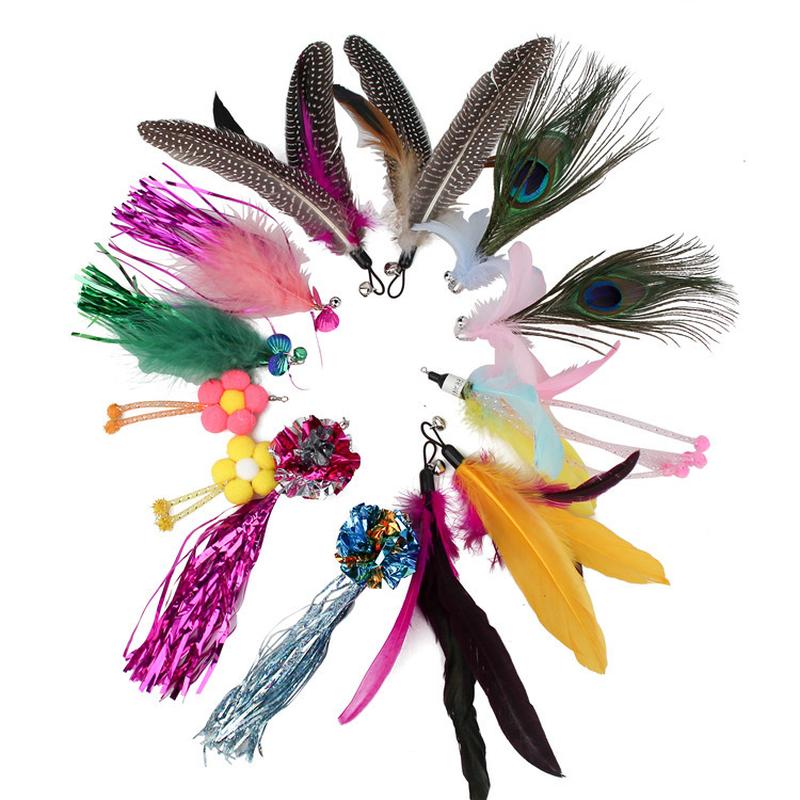 summary 38 feather replacement head teasing stick replacement head replacement head feather model toy pet supplies replacement head wholesale