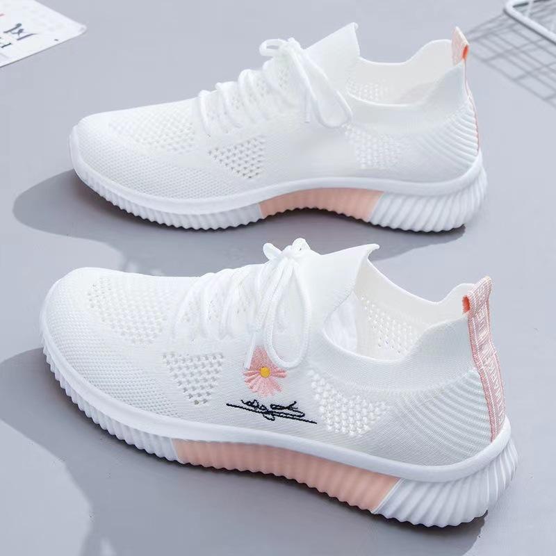 flyknit 2024 new spring and summer ladies sneaker wild running mesh shoes student shoes wholesale casual women's shoes