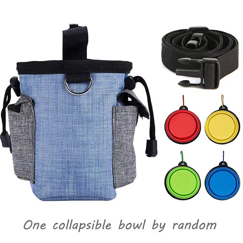 cross-border hot dog cage pet dog training bag out food garbage bag dog snack bag dog training waist bag