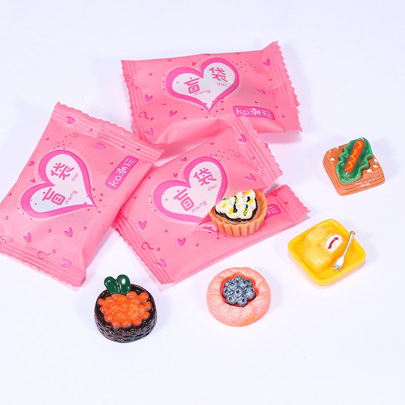 internet celebrity blind bag miniature candy toy mini model toy simulation supermarket snack drinks wine bottle ornament small ornaments details Picture