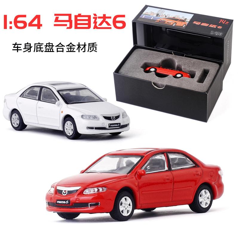 jkm 1:64 mazda 6 car full alloy damping alloy car model glide toy model toy