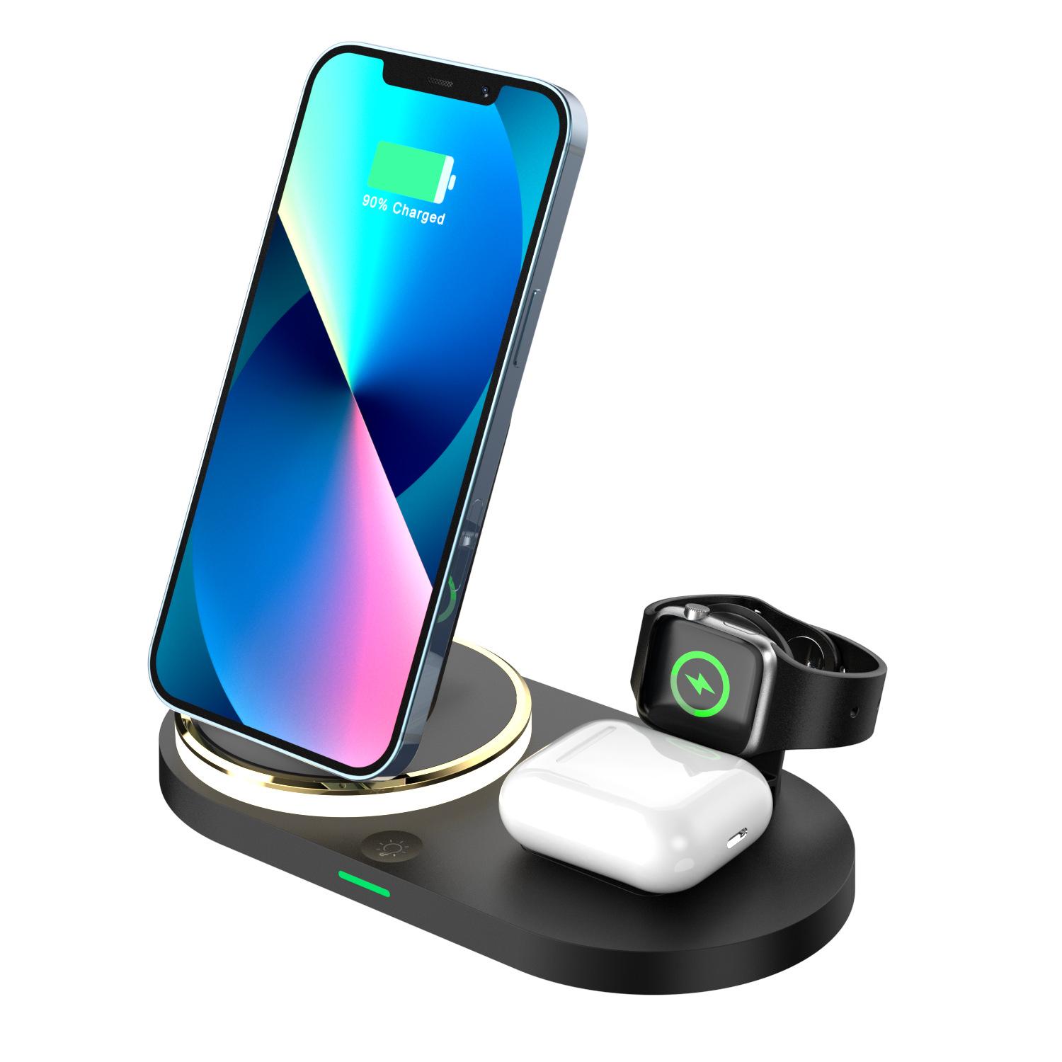 Five-in-One Wireless Charger Electrical Appliance 15W Suitable for iPhone Earphone Watch Wireless Charger