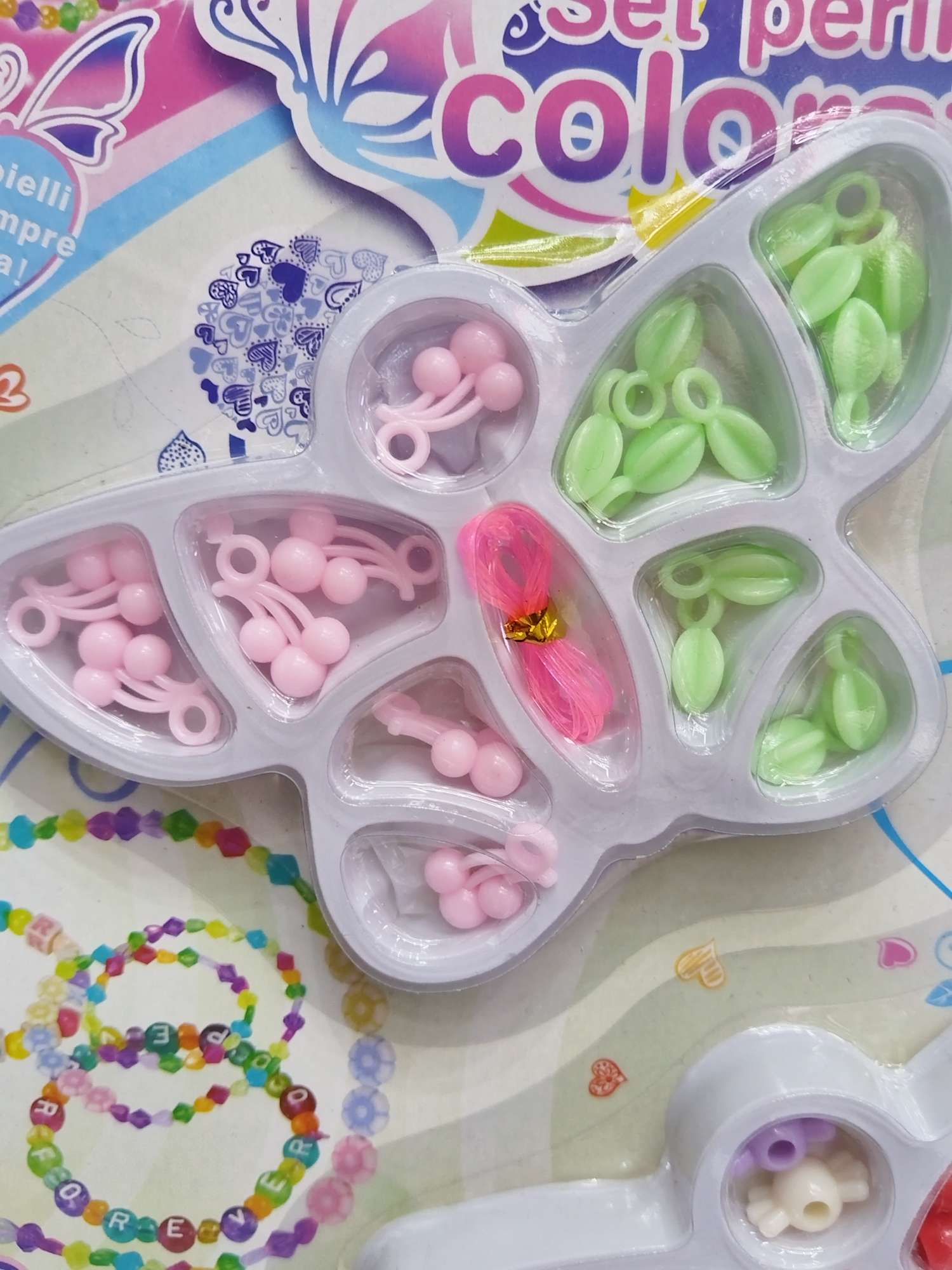 Children's educational and educational toys, early education and enlightenment toys, DIY accessory toys, girls' string beaded decorations, other educational toys, suitable for babies over 6 years old details Picture