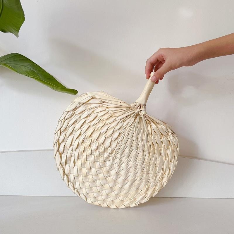 woven fan big cool fan summer cool palm-leaf fan old-fashioned hand fan children baby mosquito repellent fan circular fan