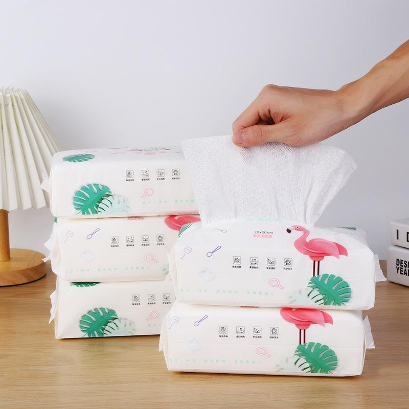 Removable Kitchen Tissue Oil Absorption Absorbent Paper Towels Edible Oil Removal Hand Paper Lazy Rag Wet and Dry Wet