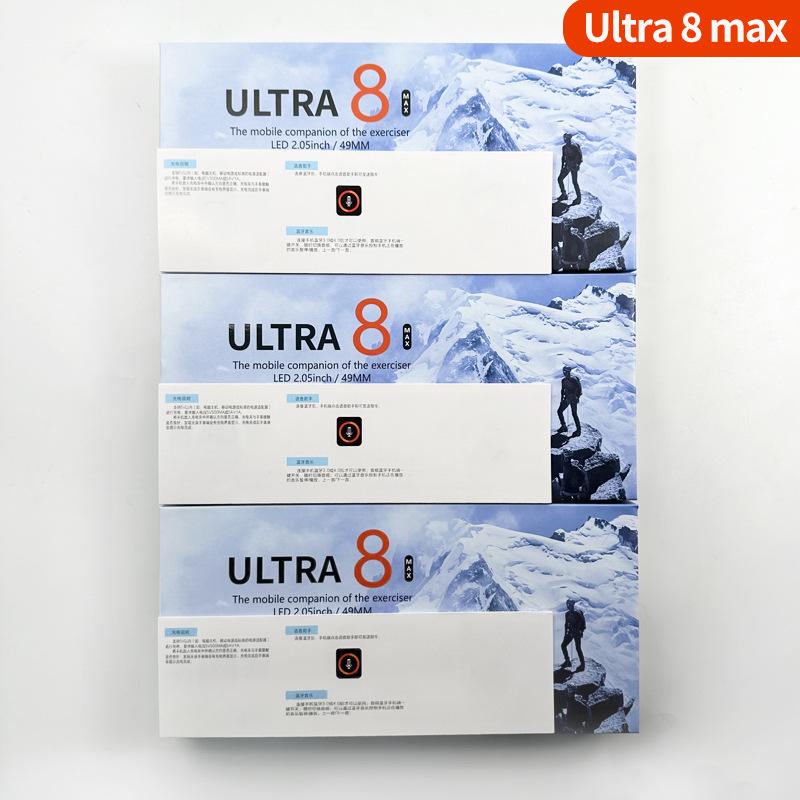 ultra8 max smart watch bluetooth call 49mm wireless charging offline payment smart reminder