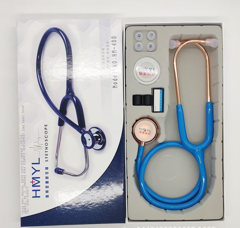 厂家批发三代通用听诊器儿童成人渡彩金变频不锈钢医用听诊器跨境详情25