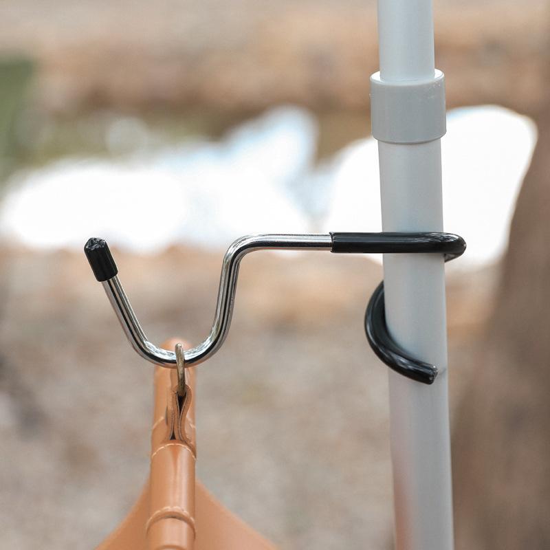 outdoor camping light hook light pole hook multi-functional s-type non-slip stainless steel pigtail hook portable rack hook
