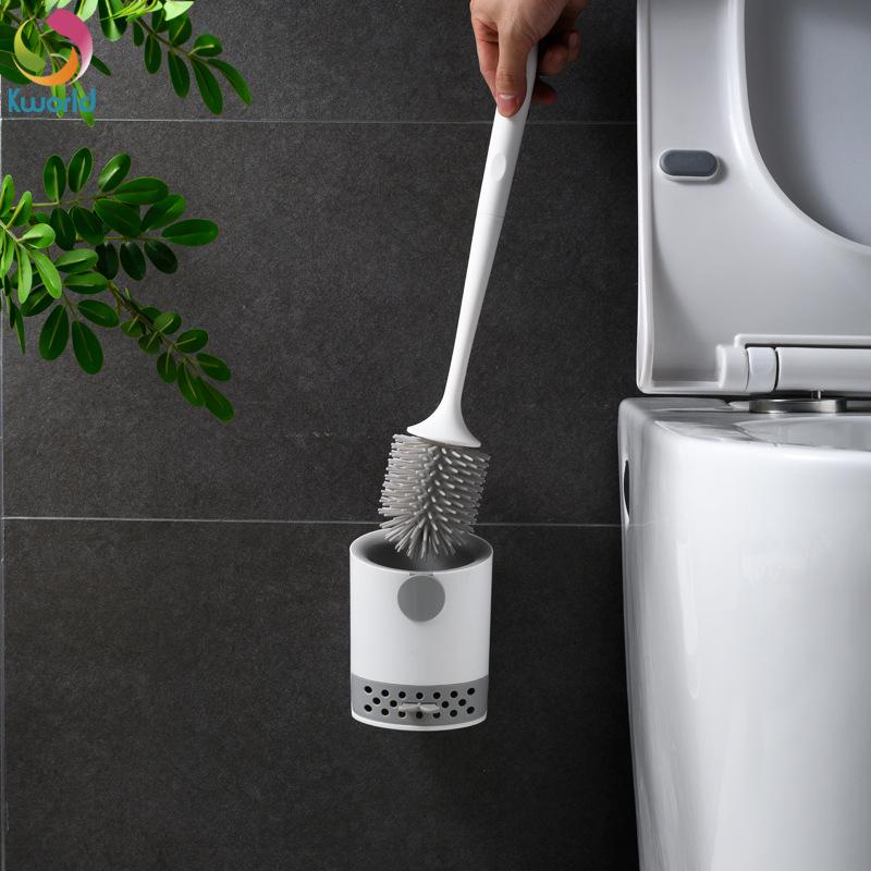 Soft Rubber Toilet Brush Wall-Mounted Toilet Cleaning Brush Toilet Brush Toilet Cleaning Brush