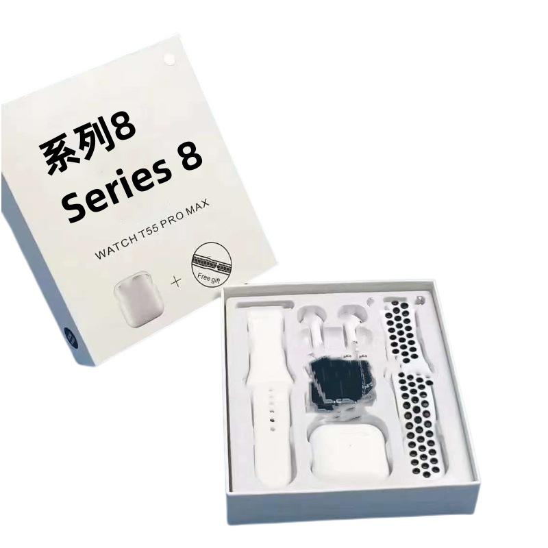 T55 Pro Max Bluetooth Call Smart Multi-Function Watch Heart Rate T55promax with Headphones