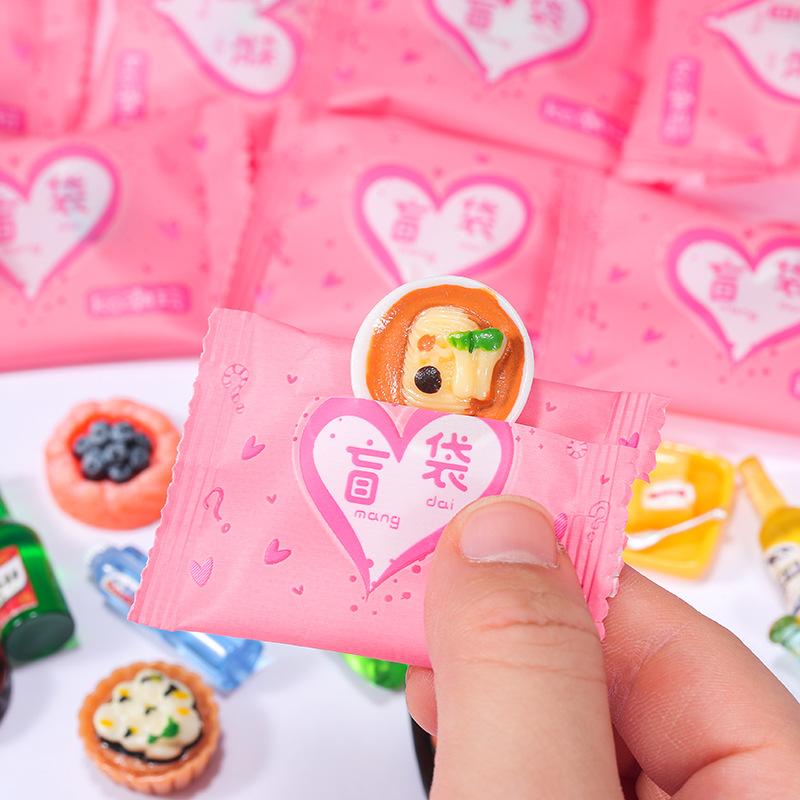 internet celebrity blind bag miniature candy toy mini model toy simulation supermarket snack drinks wine bottle ornament small ornaments Specification drawing