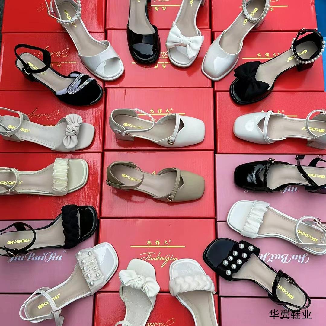 Summer Sandals for Women 2023 Summer New Women's Shoes Mid Heel Roman Beach Shoes Korean Lady Style Chunky Heel Sandals