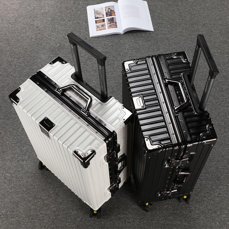 luggage large capacity aluminium frame luggage aluminum aviation boarding bag thickened suitcase luggage password suitcase