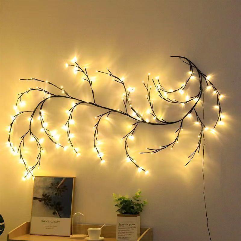 Factory in Stock IED Branch Light Rattan Lamp Flexible Modeling Lamp Room Wall Decoration Atmosphere Christmas Lights