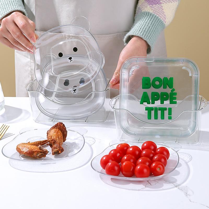 Spit Bone China Plate Snack Dish Fruit Plate Household Bone Dish Side Plate Side Plate Dried Fruit Tray Bone Dish Multi-Purpose Plate Dish
