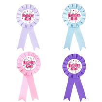 cross-border girl boy birthday boy button badge birthday party birthday party ribbon corsage